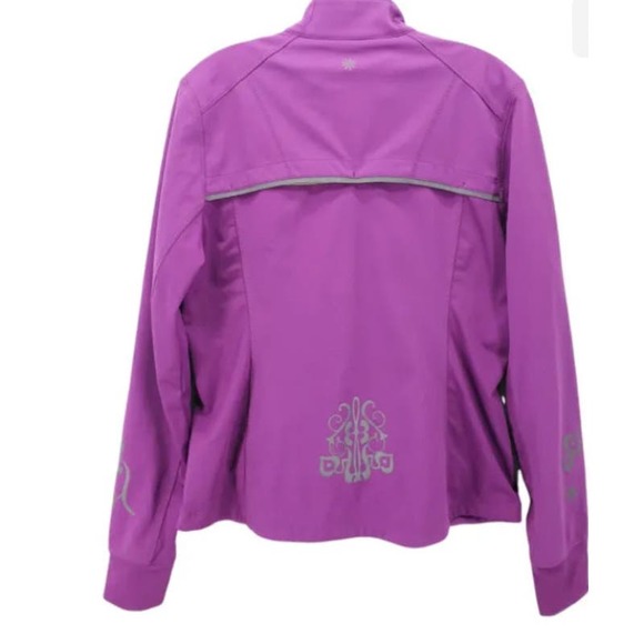 Athleta Purple Zip-Up Jacket - Size Small - Great Pre-owned Gym Gear WC32 - Picture 6 of 9